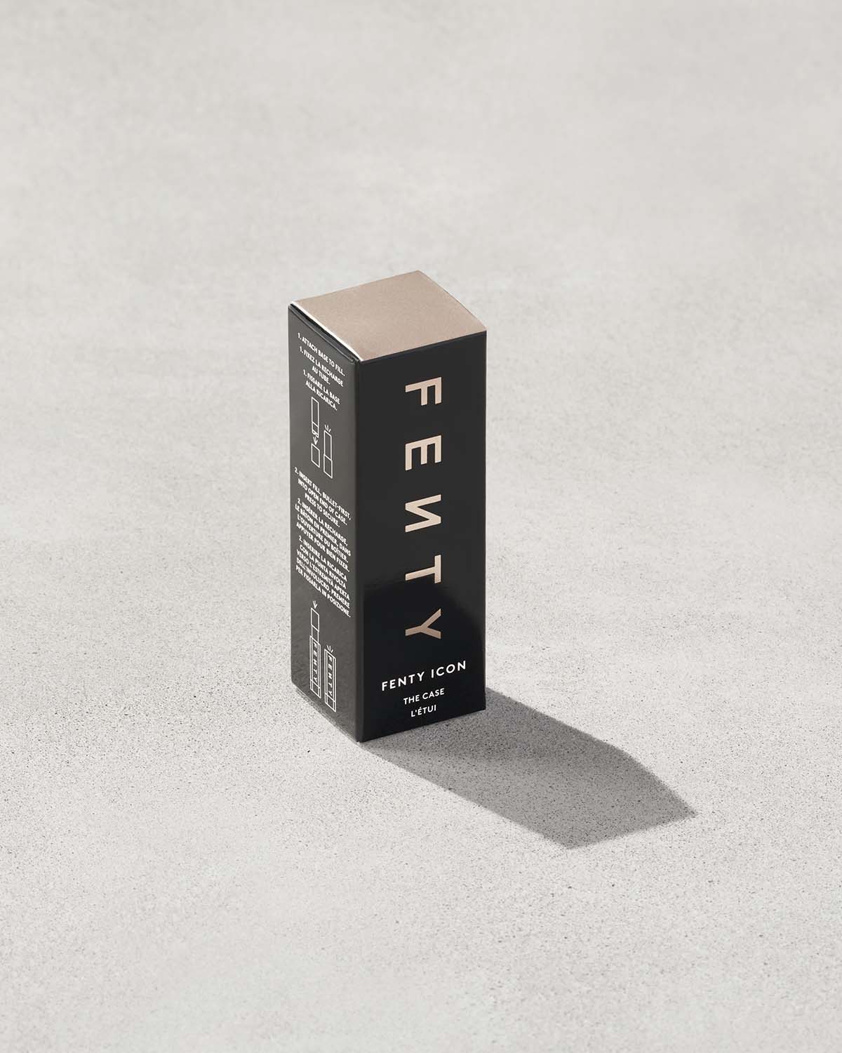 Fenty Icon The Case Semi-Matte Refillable Lipstick ?? Matte Black - Image 4